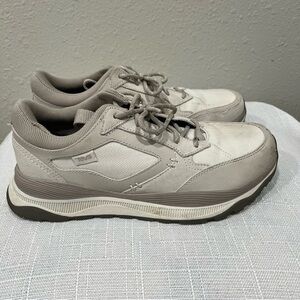 Teva Terrawave Sneaker Unisex Hiking Shoes Bungee M8 W9.5 White Leather EUC
